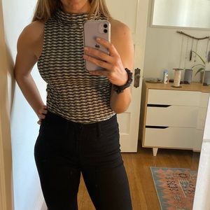 Free People Sleeveless Turtleneck